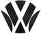 Emblema di coda, nero carbonio, posteriore, di Finest-Folia, pellicola per logo di coda K006