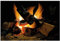 lepni.me Pegatina de pared Chimenea con Leña ardiente, Llamas de Leña Decoración de Calcomanías de Pared (Grande Fuego ardiente)