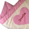Babykuscheldecke Punkte mit Namen Krabbeldecke Babydecke Baumwolldecke Baby Spieldecke Wickeldecke Decke, Schmusedecke, Farbe:rosa