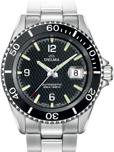 DELMA 407004 - Herren-Armbanduhr, Armband aus Metall, Silberfarben