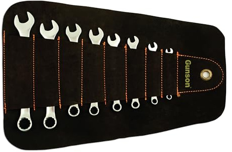 GUNSON 77125.0 Kombinations-Maulschlüsselsatz 8-Teilig, Metrisch