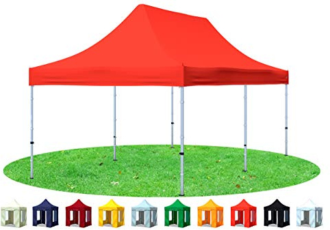 Stabilezelte Faltpavillon 3x6 Meter Prof. Plus+ rot