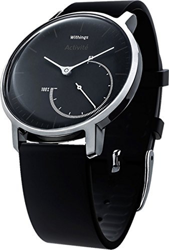 Withings Activite Steel Reloj Conectado con Seguimiento automático de Actividad, Acero y Cromo, Unisex, Negro, M