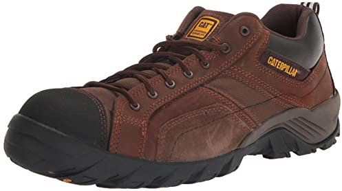 caterpillar Stivali da lavoro Argon Comp Toe stringati da uomo, Marrone scuro