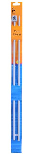 Pony P33610 Single Ended Classic Knitting Pins, Aluminium, Multi-Colour, 4.5mm