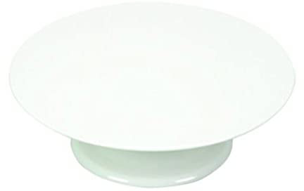 EMGA 050025 Tortenplatte (ohne Haube) Ø32cm - Weiß - aus Melamin