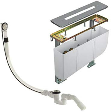 Keuco Montageblock EDITION 11 51130000070 für Wannenrand, Rohbauset für 4-Locharmit verchromt