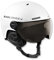 BLACK CREVICE Casco da sci Gstaad I Casco da sci con visiera stile pilota in diversi colori I Casco da sci per Uomo & Donna I Casco da sci in policarbonato I Casco traspirante I Regolabile (Small, Bianco)