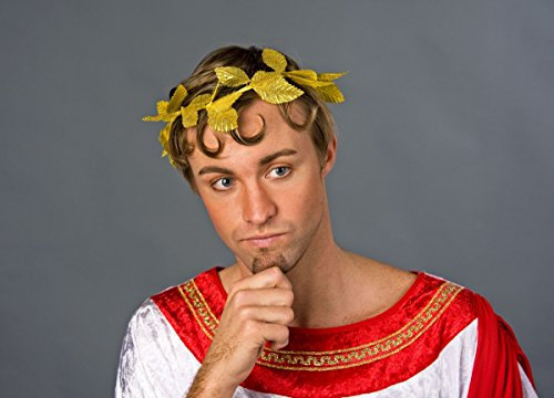 Festartikel Müller Kostüm Zubehör Lorbeerkranz in Gold zu Karneval Fasching