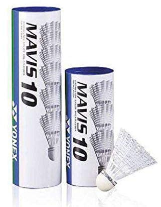 YONEX Federbälle Mavis 10, 6 Stück Weiß weiß 78-Medium-Blau