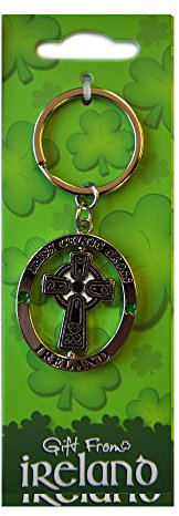 Irisch keltische Kreuz Spinner Schlüsselanhänger