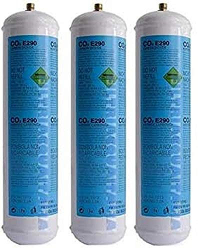 FILTRIACQUAITALIA Lotto 3X Bombole CO2 600g Monouso per Gasatori Domestici E290