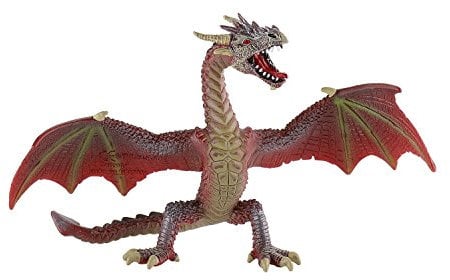 Bullyland 75591 - Spielfigur Rotbrauner Drache, ca. 10,3 cm, detailgetreu, PVC-frei, ideal als kleines Geschenk für Kinder ab 3 Jahren