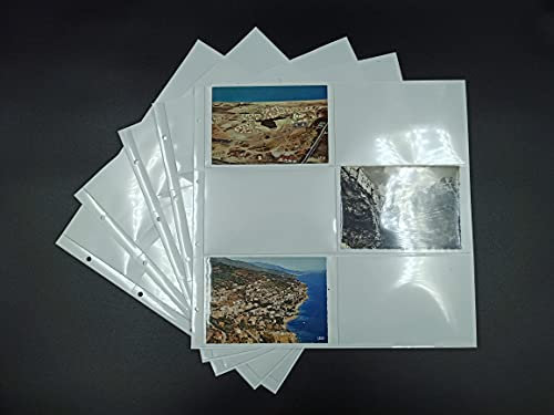 5 moderne 60 Seiten, für Postkarten 6010.5 Querformat Hochformat