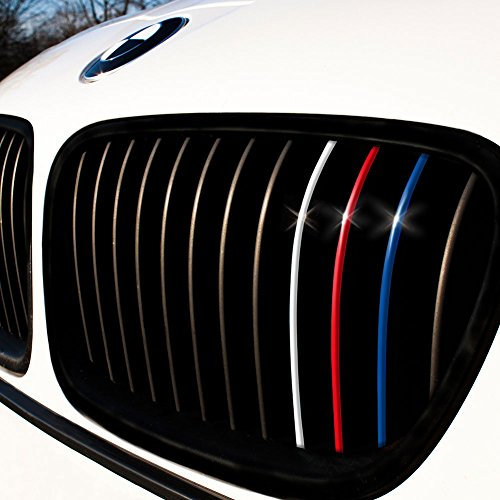 Motoking® Nierenaufkleber - Standard - 24-teiliges Autoaufkleberset, 4 Farben im Set (Dunkelblau, Rot, Weiß, Hellblau)