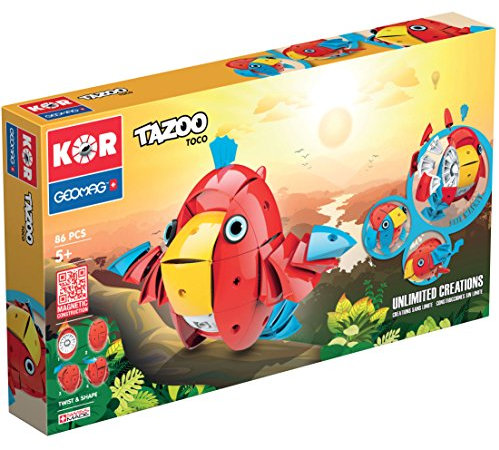 Geomag 604 - KOR Tazoo Toco, Magnetkonstruktionen und Lernspiele, 86-teilig