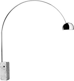 Flos ARCO LED Stehlampe, MRM, Edelstahl, 2200 x 240 x 2400 mm, 3