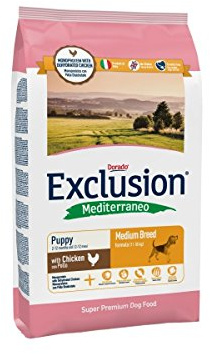 Exklusion Hundefutter Mediterraneo medium Breed Puppy & Junior, 1er Pack (1 x 12.5 kg)