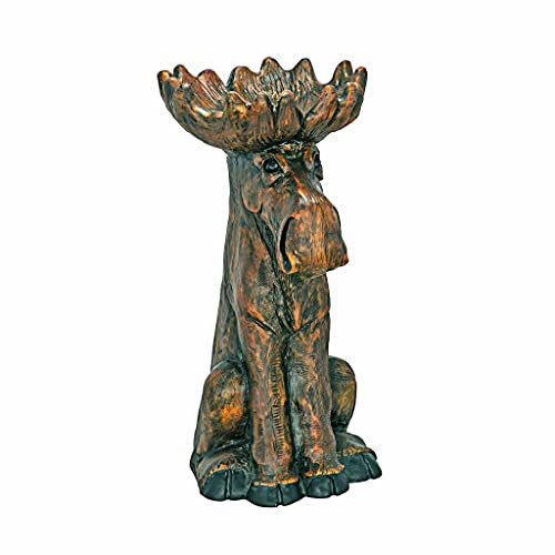 Design Toscano Elch im Hüttenzauber, Gartenstatue