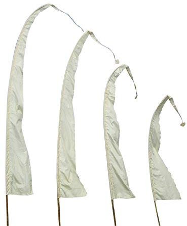 Asiastyle Bali-Fahne, Creme apricot (BF-06), 4 Meter