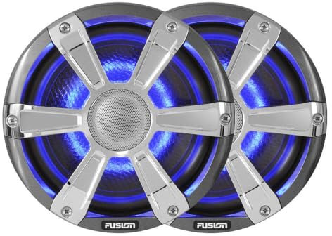 Fusion Marine High Performance Led Beleuchtung-Lautsprecher, Chrom, 7,7 cm