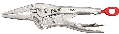 Milwaukee 48223506 6-Inch Long Nose Locking Pliers - Silver