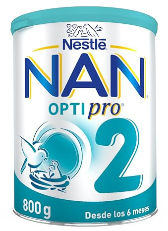 Nan Nestlé Optipro 2 Leche de Continuación en Polvo Fórmula, 6 Meses +, 800g