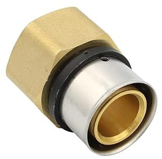 Pipetec Pressfitting Übergang 32x3 mm 1 Zoll Innengewinde TH Kontur Verbundrohr, DVGW, TH-Profil