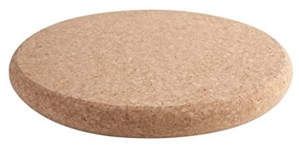 T&G FSC Certified Cork Round Chunky Pot Stand/Surface Protector, Large, 24.5 x 2.5 cm