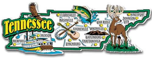 Tennessee State Jumbo Map Magnet by Classic Magnets