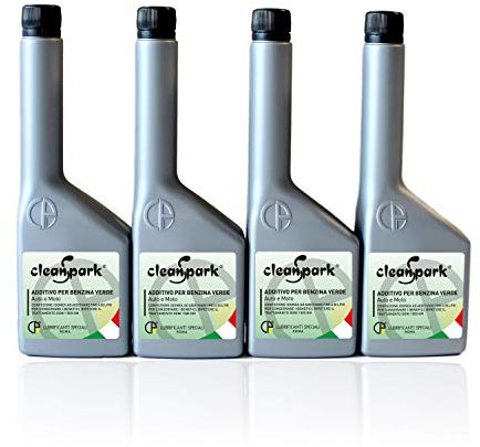 CleanSpark 500 ML (4 Botellas de 125 ml) Aditivo Multifuncional para Motores de Gasolina (vehículos y Motocicletas)
