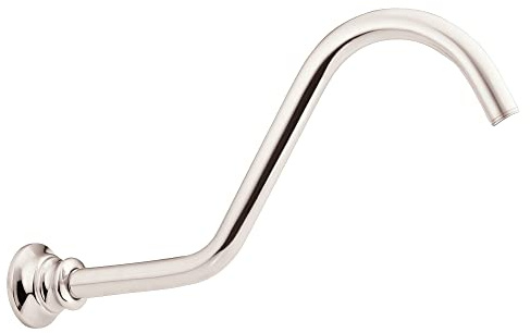 Moen S113NL Waterhill Polished 14-Inch Shower Arm, Nickel