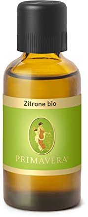PRIMAVERA Ätherisches Öl Zitrone bio 50 ml - Aromaöl, Duftöl, Aromatherapie - erfrischend, konzentrationsfördernd, aufmunternd - vegan