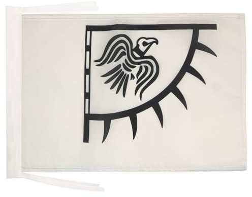 AZ FLAG - Flagge Wikinger Raven - 45x30 cm Mit Kordel - Raben Fahne 30 x 45 Cm - Flaggen