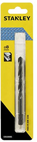 STANLEY - Foret HSS-R Laminée pour Métal 8mm - STA50085-QZ, Noir