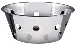 Salvinelli Cestino per Pane, Metallo, Stainless Steel, 30 x 20 x 8 cm