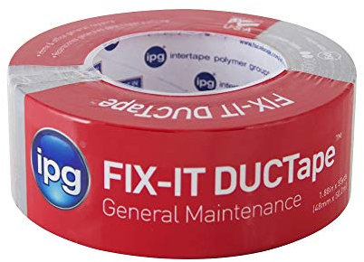 IPG Fix-It DucTape, Allzweck-Klebeband, 4,8 cm x 45 m, silberfarben (Einzelrolle)