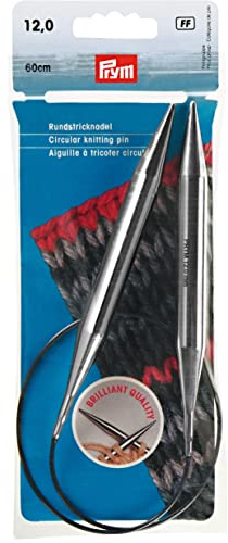 Prym Circular Knitting pins brass 60 cm 12.00 mm silver col