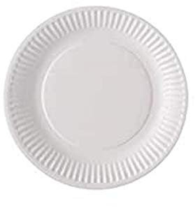 CROKUS 100 Petites assiettes en carton blanc 18 cm