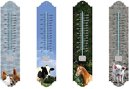Esschert Design Thermometer Farmtiere, sortiert, verschiedene Motive