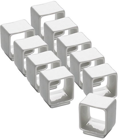 10er SET Serviettenring quadratisch/Maxwell & Williams/Serviettenhalter