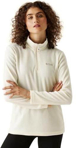 Regatta Women's Sweethart Lightweight Half-Zip Fleece, Hardwearing & Super Soft - Perfect for Outdoors, Walking, Hiking & Camping Cream