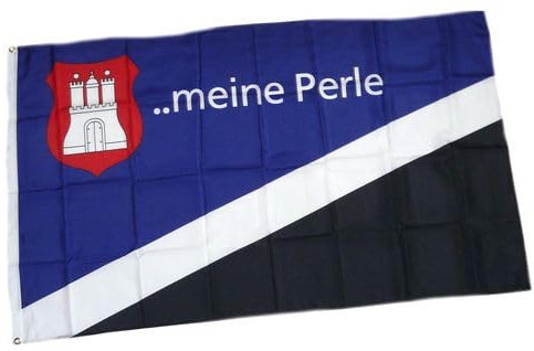 Fahne/Flagge Hamburg - Meine Perle 90 x 150 cm