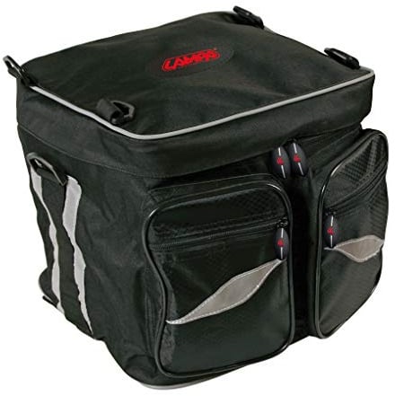 Lampa 90270 t-maxter Rear Soft Post Kofferraumwanne Motorrad | Polyester, gut sichtbare Einsätze, mehrere Taschen mit Reißverschluss
