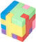 Cube Puzzle Eraser - one supplied by Keycraft
