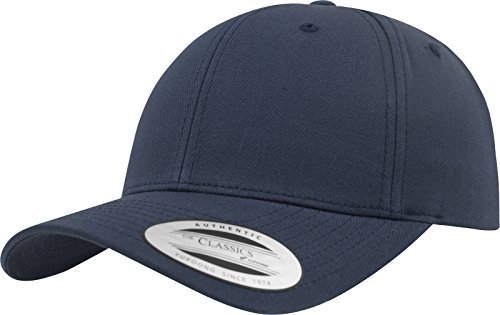 Flexfit Damen und Herren Baseball Caps Curved Classic Snapback Cap, Farbe Navy Blau