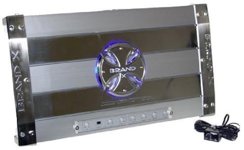 BrandX 3 Channel 1900W Bridgeable Car Speaker Amplifier