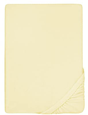 biberna Frottee-Stretch-Spannbetttuch 0012344 gelb 1x 90x190 cm - 100x200 cm