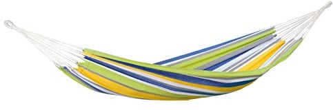 AMAZONAS Hängematte wetterfest UV-beständig Tahiti Kolibri 200cm x 100cm bis 120kg buntgestreift