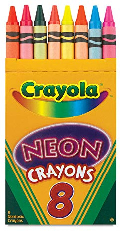 Crayola Neon Crayons, 8 Count